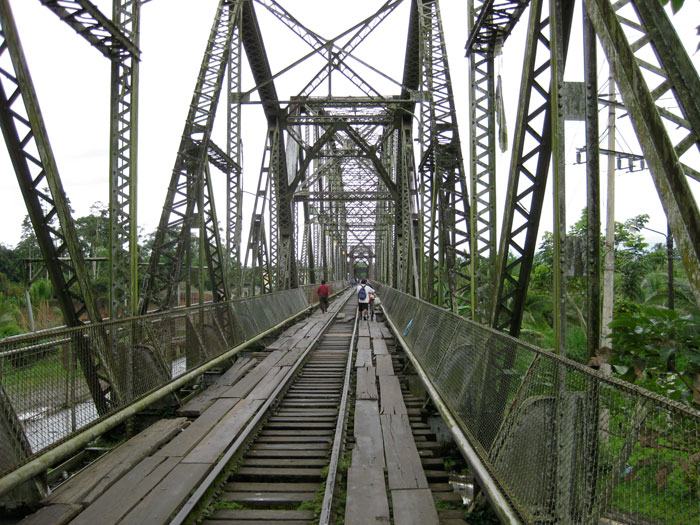 Bridge crossing Panama / Costa Rica Border