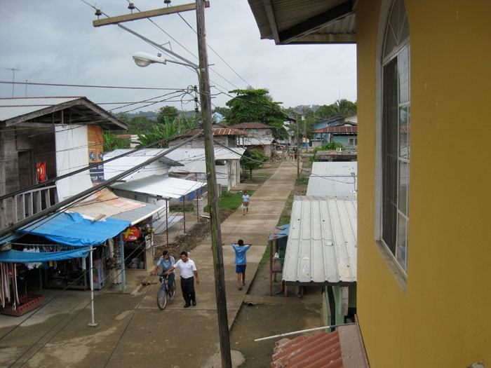 Looking south from hotel Yaviza Darién Province Panama