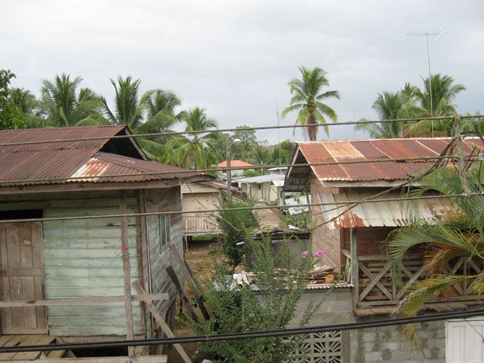 View of Yaviza from hotel