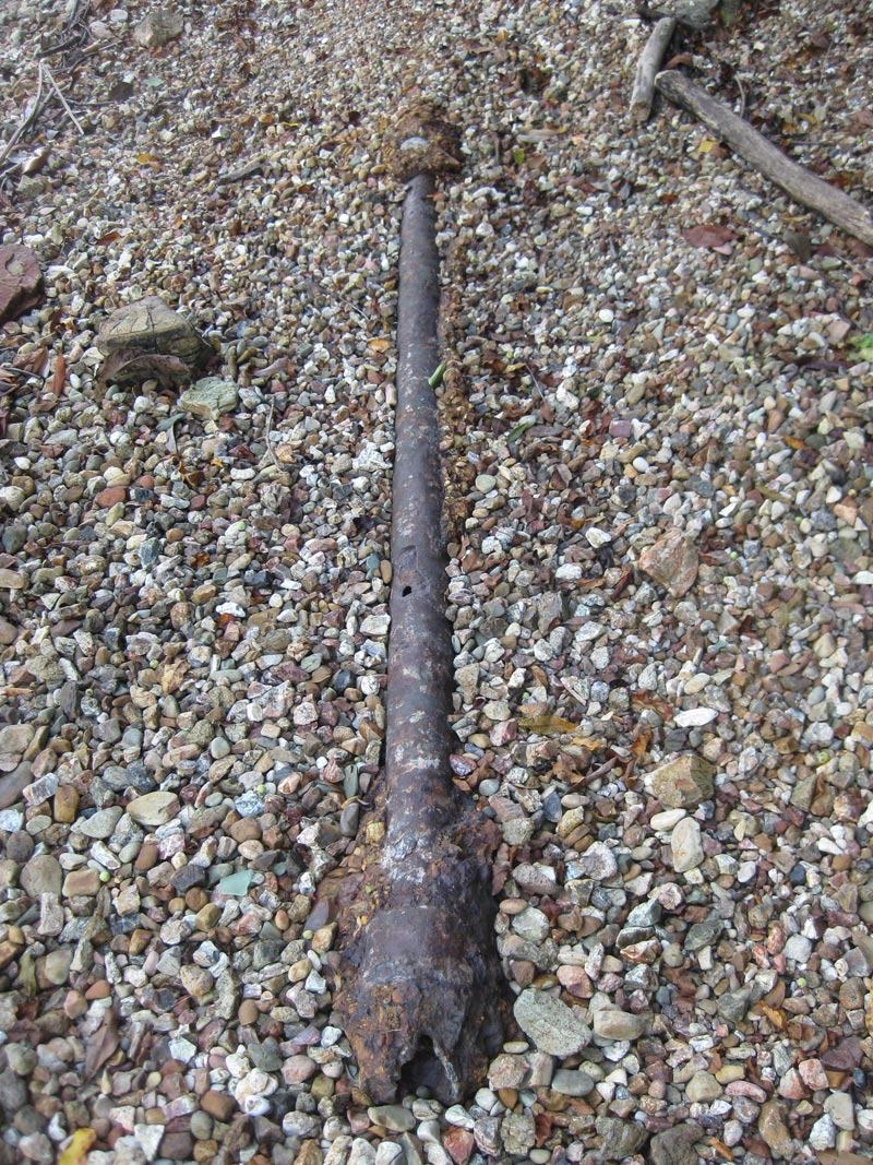 Iron object left from the sawmill